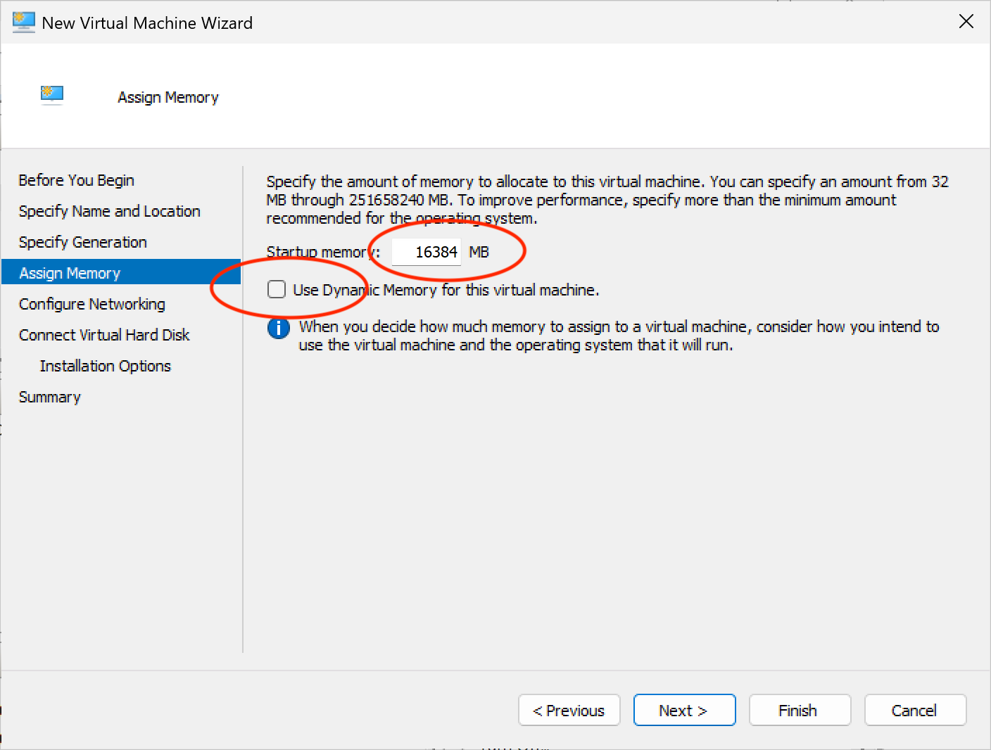 Hyper-V: memory