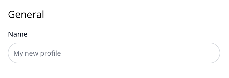 Set Network Profile Name